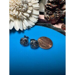 Sterling Square Knot Post Earrings